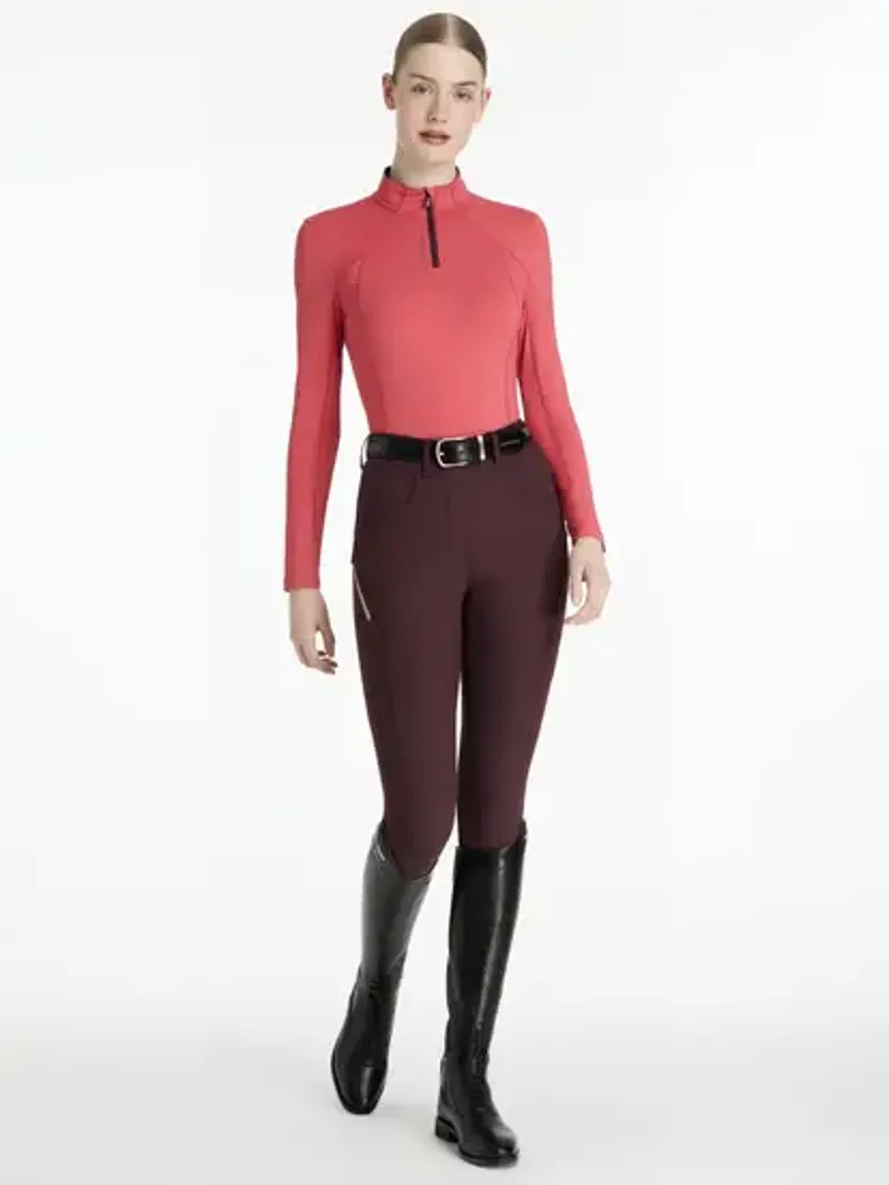 LeMieux Classique Base Layer - Cranberry-2