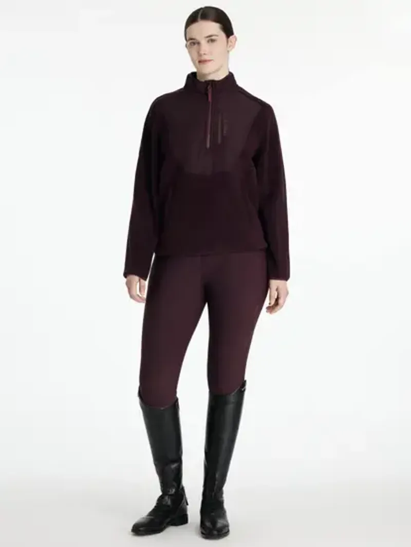 LeMieux Clara Hybrid Fleece - Damson-2