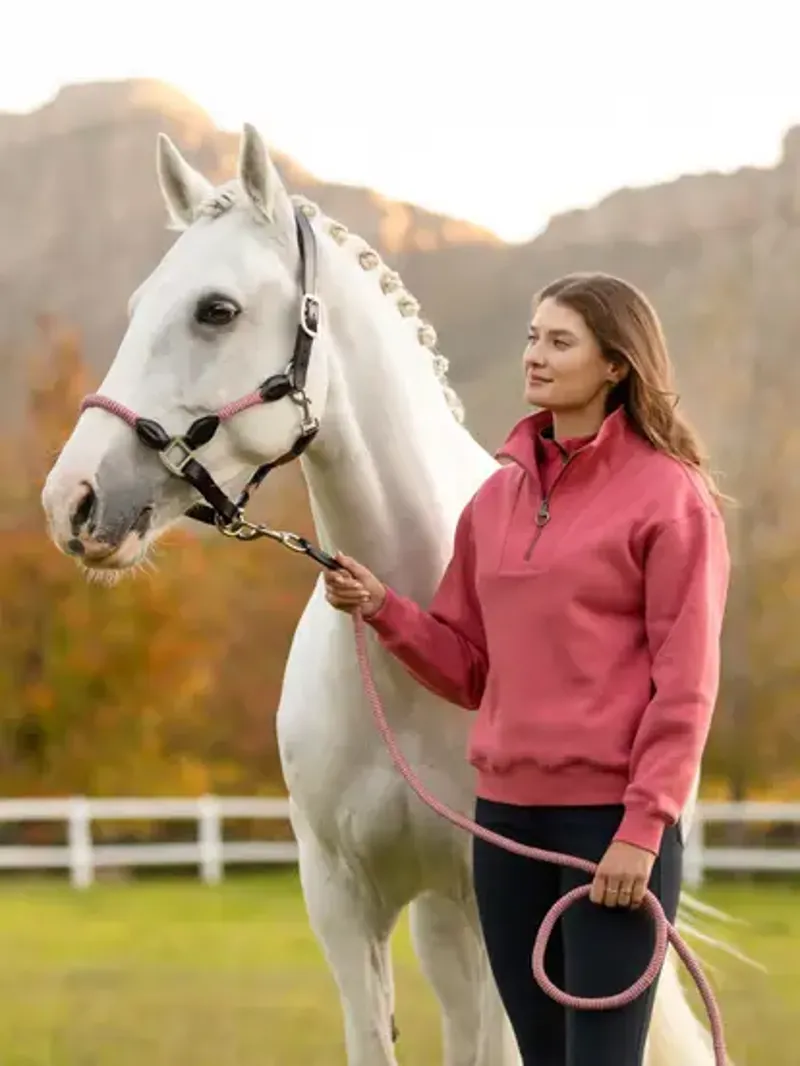 LeMieux Keira Quarter Zip Sweat - Cranberry-5