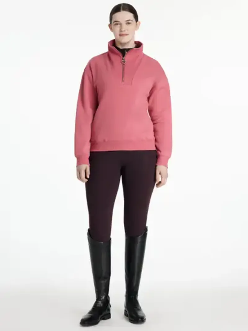 LeMieux Keira Quarter Zip Sweat - Cranberry