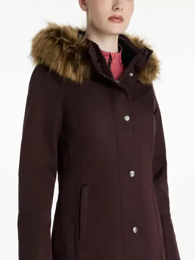 LeMieux Anya Waterproof Riding Coat - Damson-4