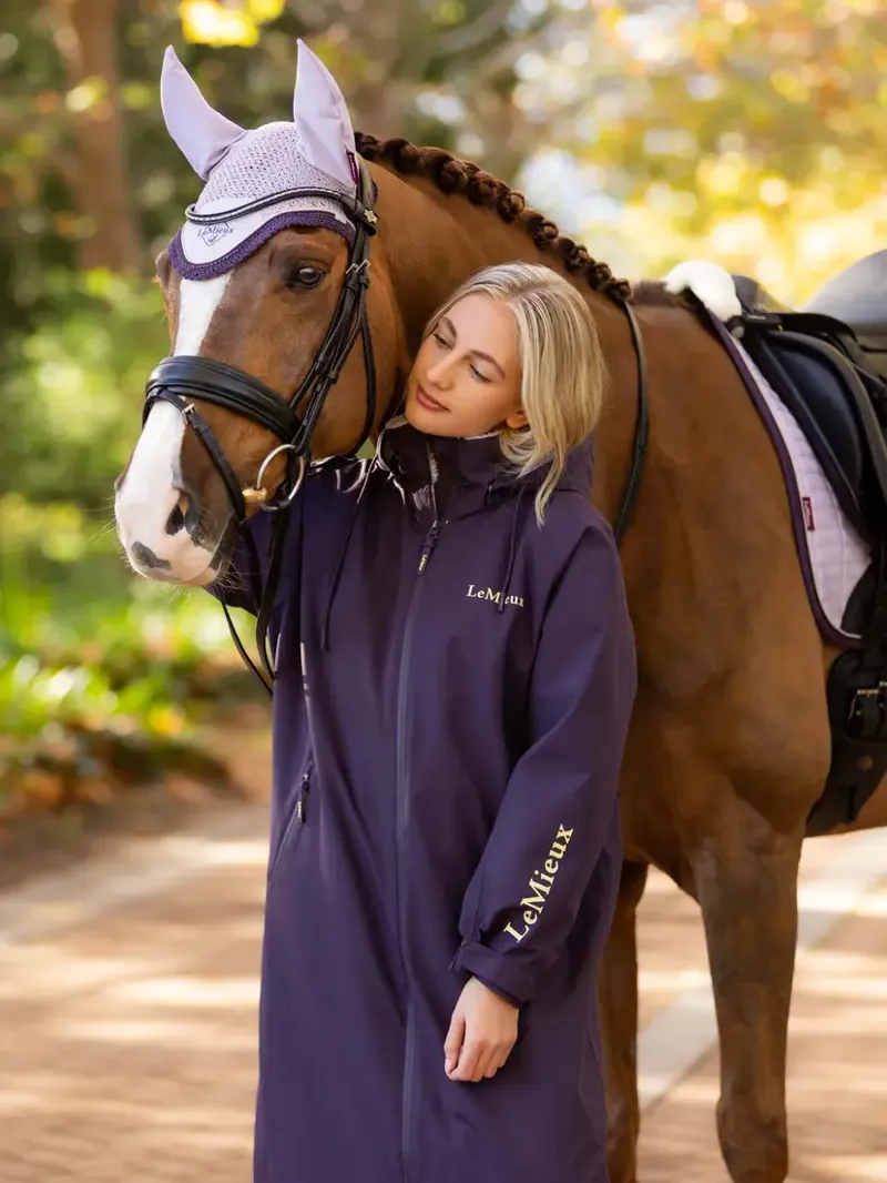 LeMieux Ladies Waterproof HydroShield Robe Coat - Juniper-4