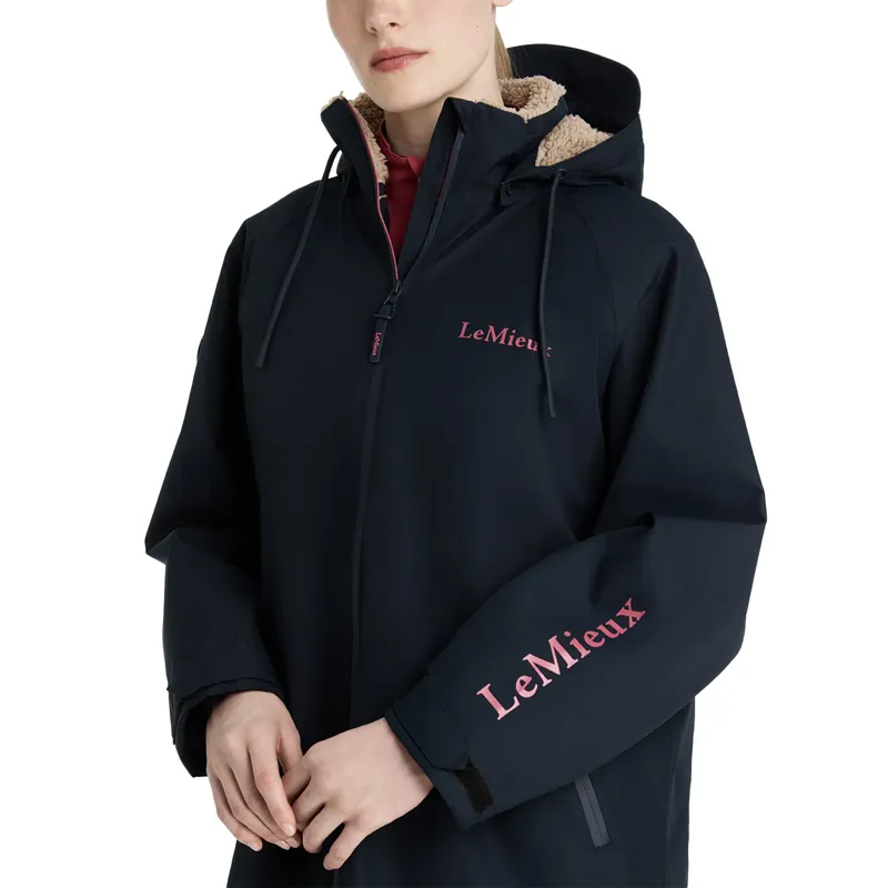 LeMieux Ladies HydroShield Robe - Navy-5