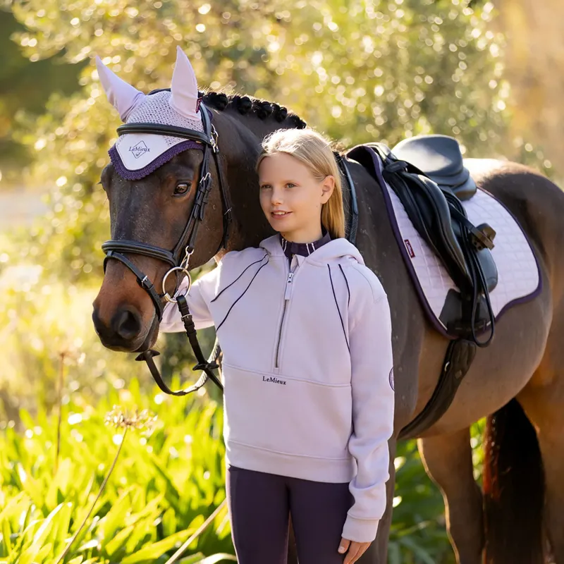 Lemieux Young Rider Hettie Half Zip Hoodie - Lilac-5
