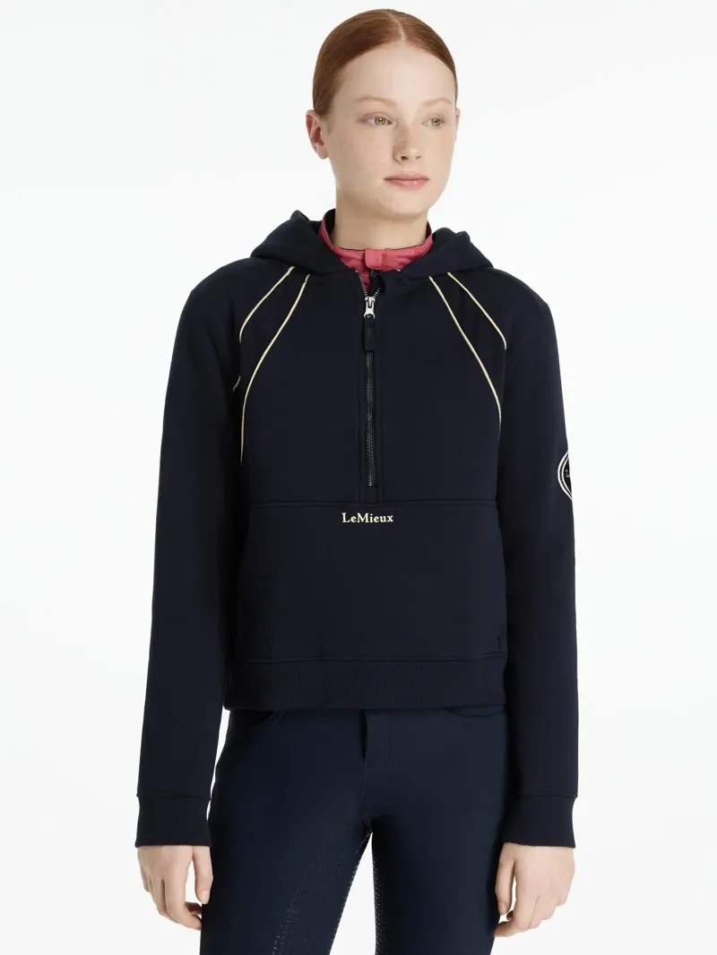 LeMieux Young Rider Hettie Half Zip Hoodie - Navy-1