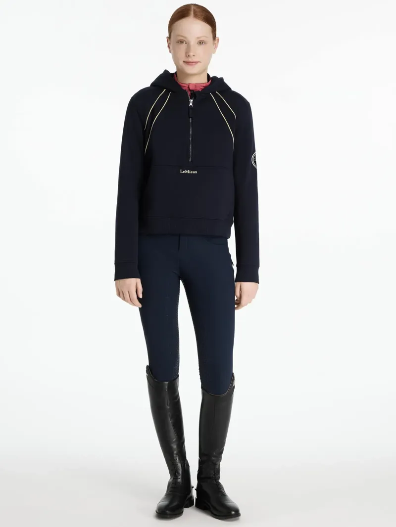 LeMieux Young Rider Hettie Half Zip Hoodie - Navy