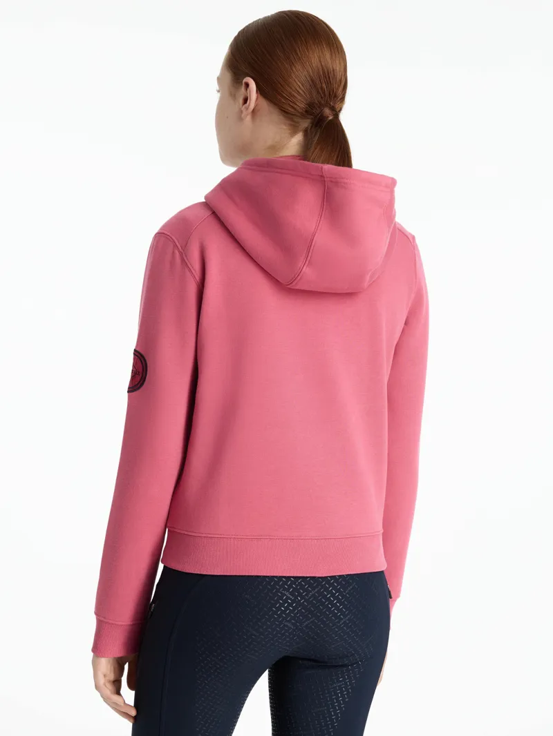 LeMieux Young Rider Hettie Half Zip Hoodie - Cranberry-2