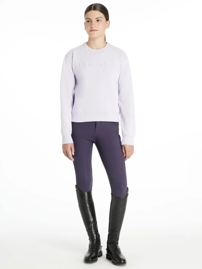 LeMieux Young Rider Carmen Crew Sweat - Lilac-3
