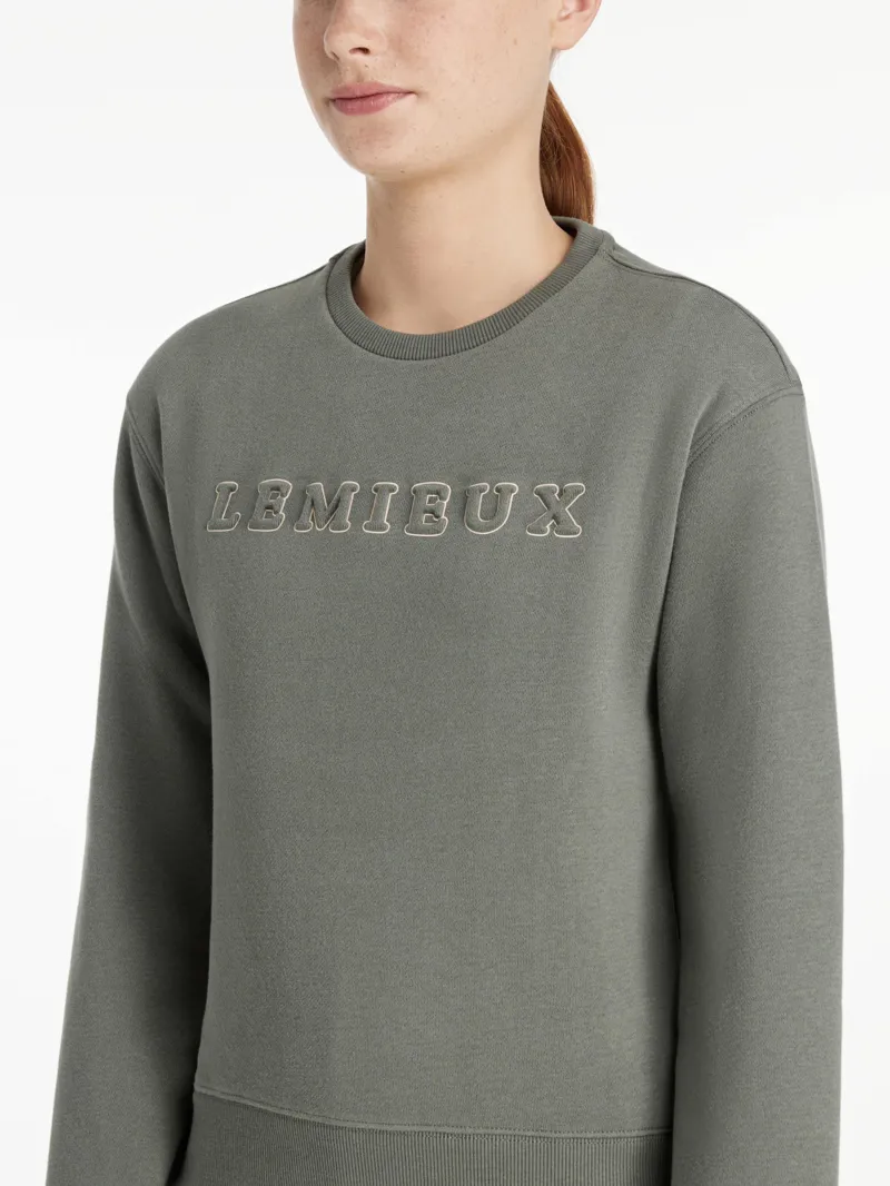 LeMieux Young Rider Carmen Crew Sweat - Rosemary-3
