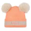 LeMieux Mini Double Pom Beanie - Peach Punch