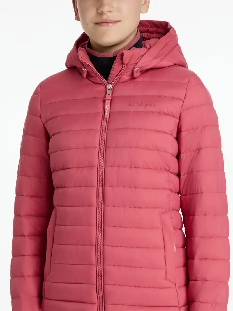 LeMieux Young Rider Ruby Puffer Jacket - Cranberry-3