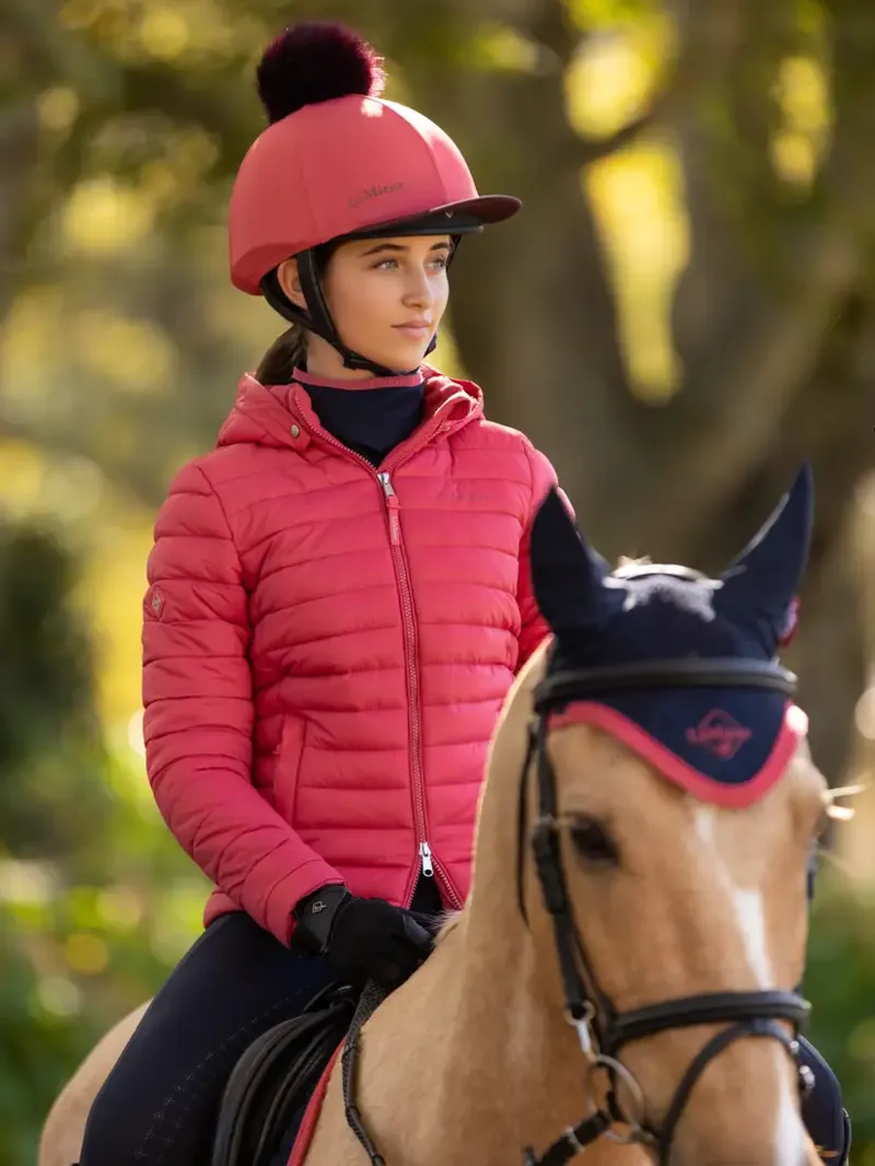 LeMieux Young Rider Ruby Puffer Jacket - Cranberry-4