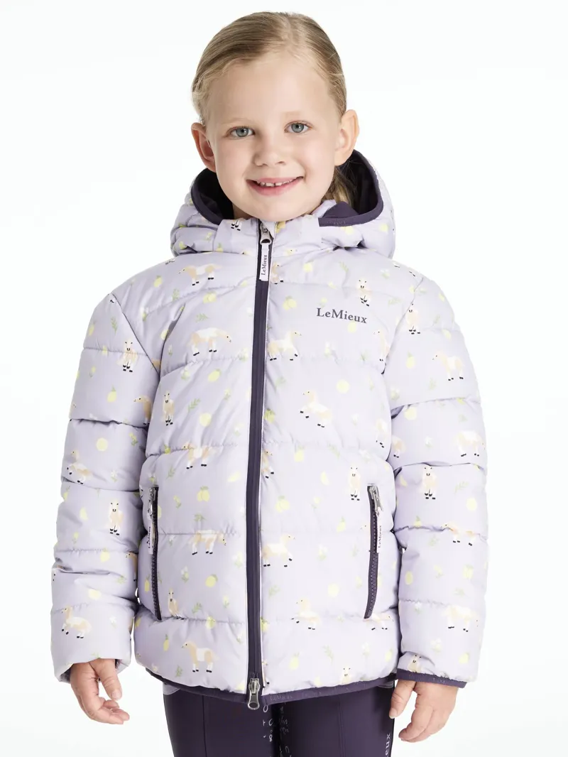 LeMieux Mini Printed Lilo Puffer Jacket - Lilac-1