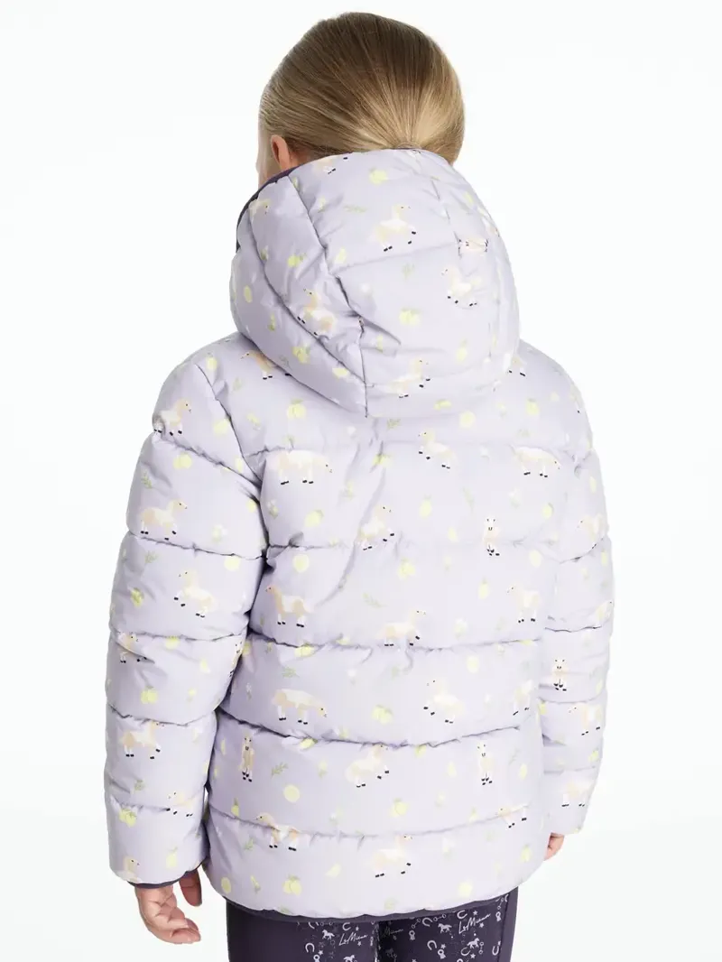 LeMieux Mini Printed Lilo Puffer Jacket - Lilac-3
