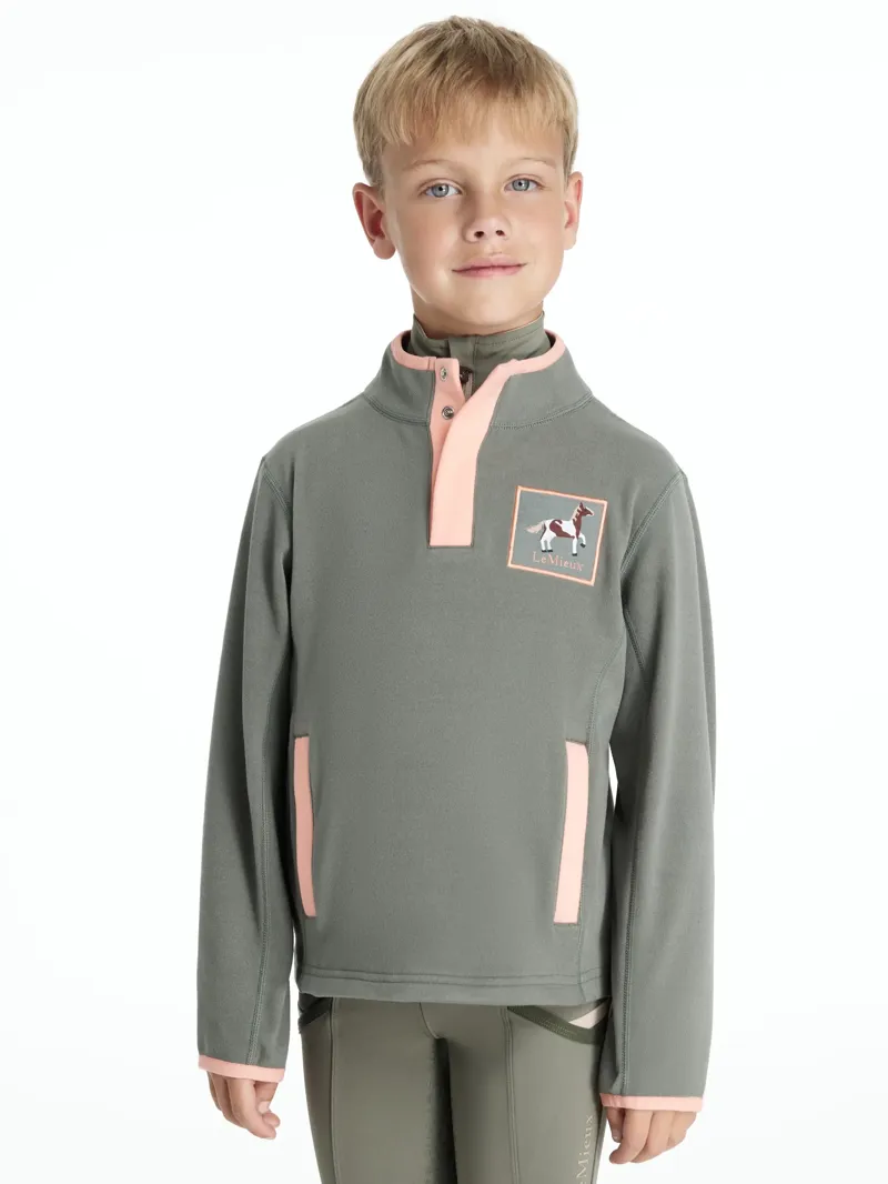 LeMieux Mini Mae Popper Fleece - Rosemary-1