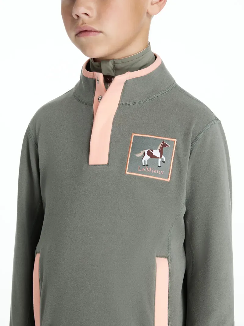 LeMieux Mini Mae Popper Fleece - Rosemary-2
