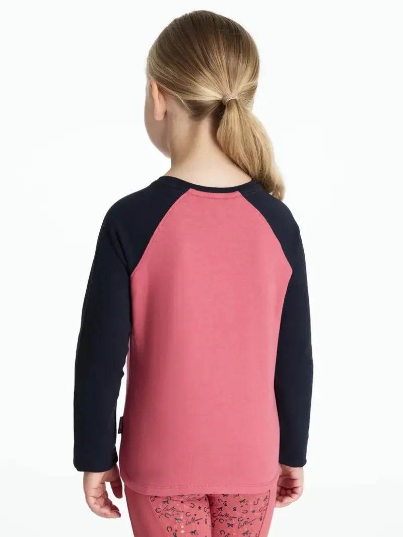 LeMieux Mini Jamie Chancer Long Sleeve Top - Cranberry-2