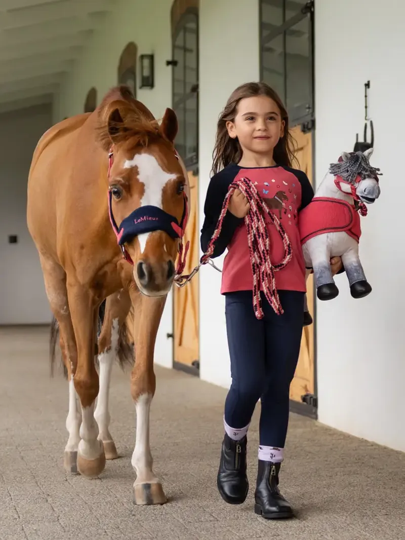 LeMieux Mini Jamie Chancer Long Sleeve Top - Cranberry-3