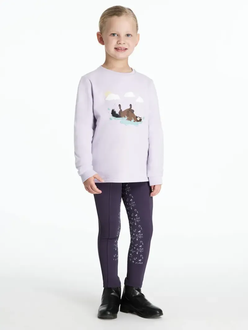 LeMieux Mini Poppy Long Sleeve Top - Lilac