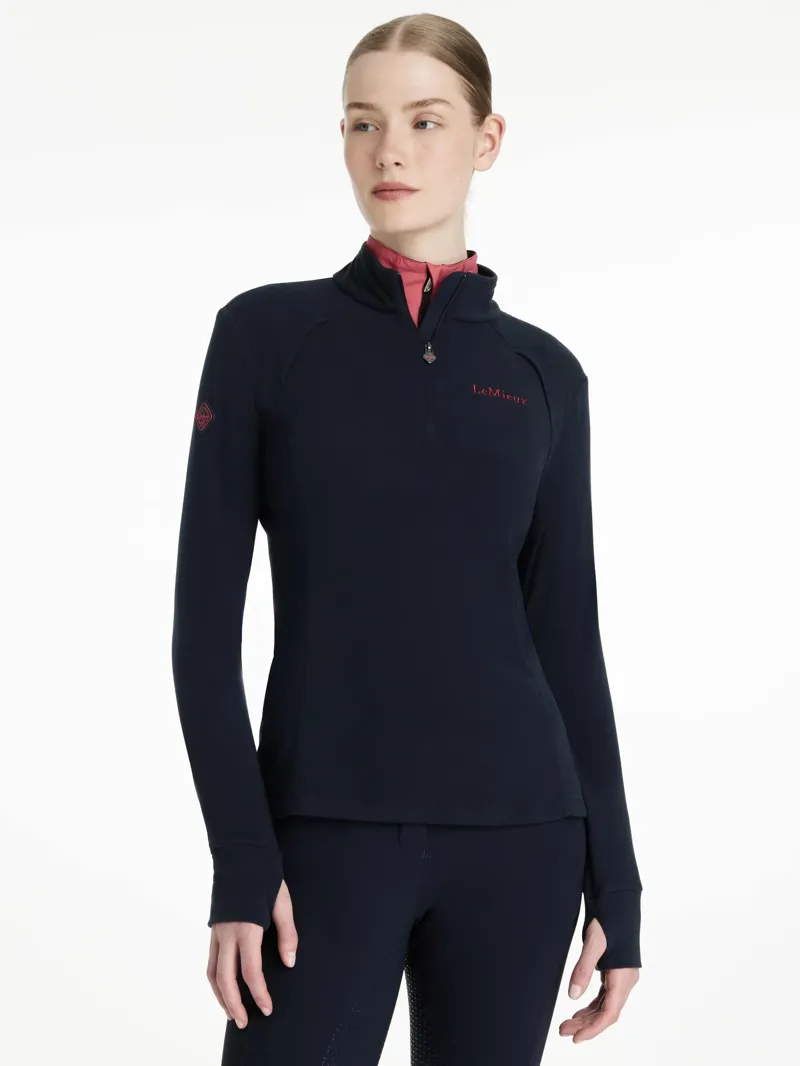 LeMieux Frances Quarter Zip Fleece - Navy-1