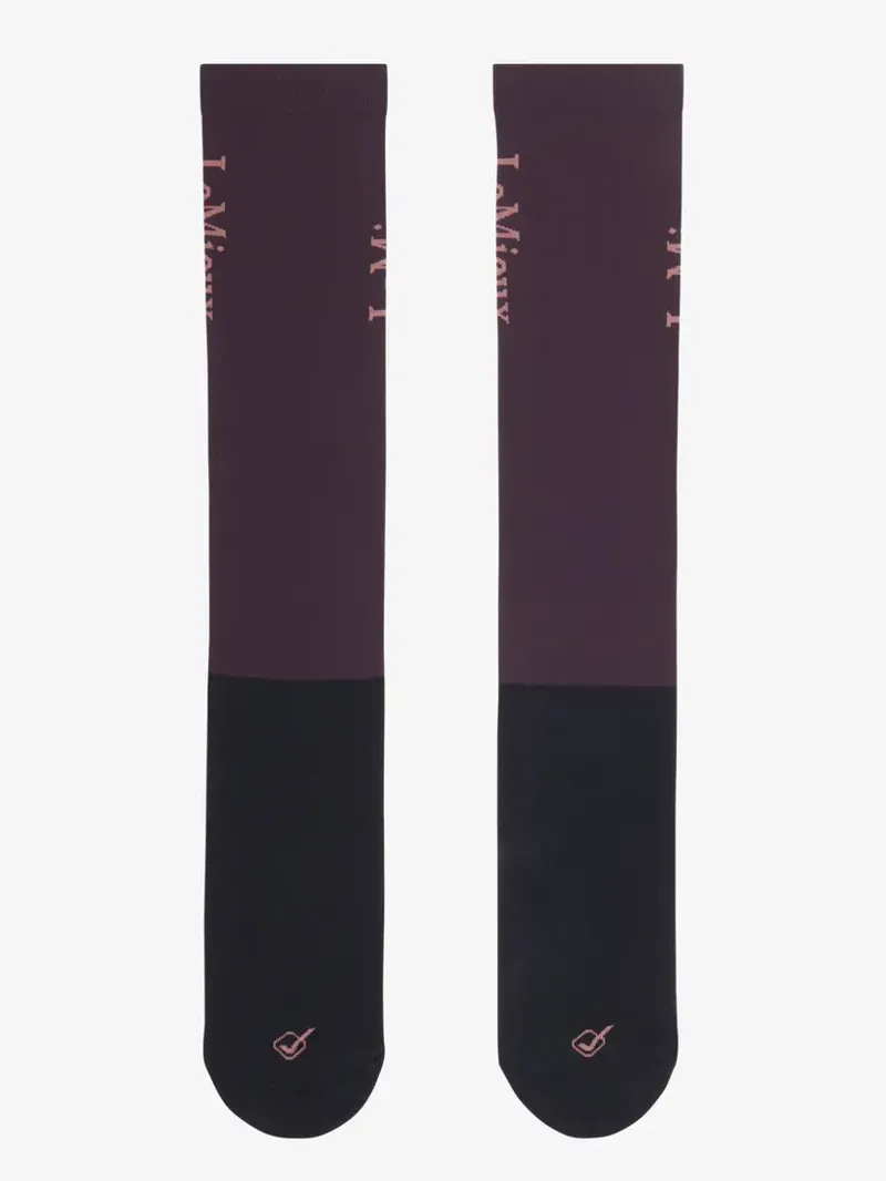 LeMieux Competition Socks 2 Pack - Damson