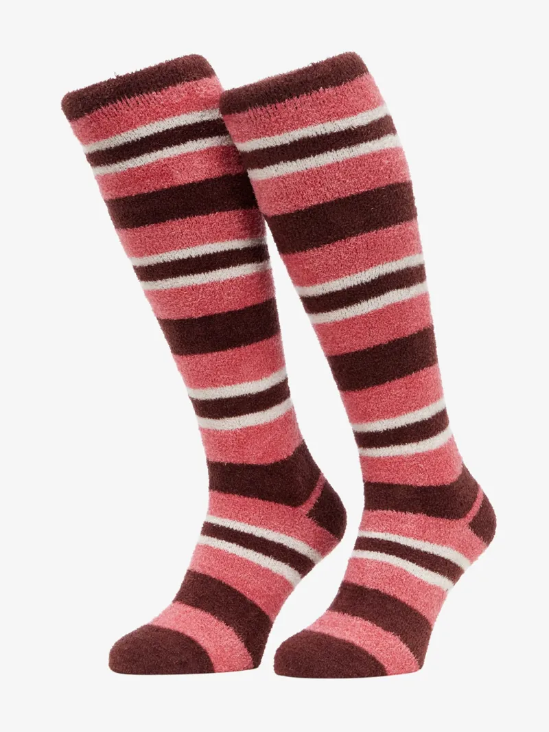 LeMieux Sabrina Stripe Fluffies - Cranberry-1