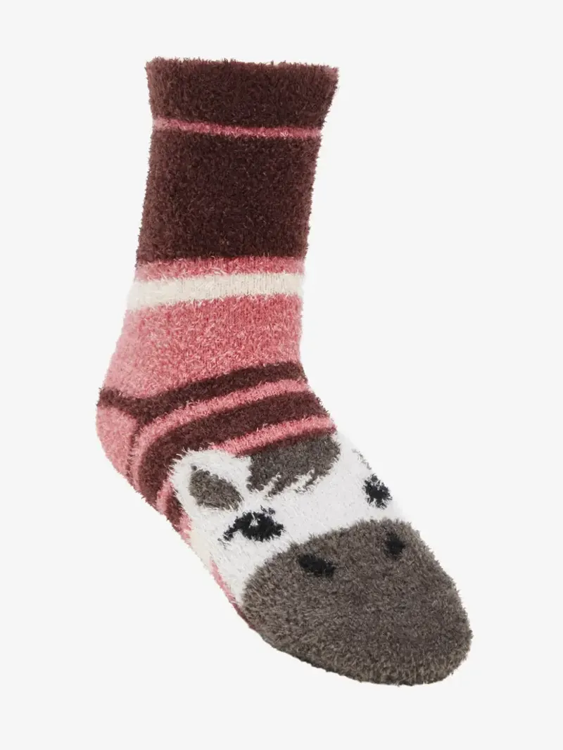 LeMieux Mini Fluffy Character Socks - Andalusian Pony-1