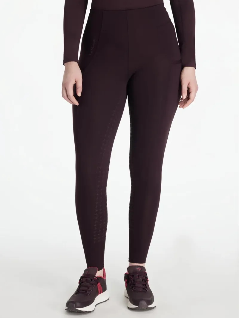 LeMieux Naomi Pull On Breeches - Damson-1