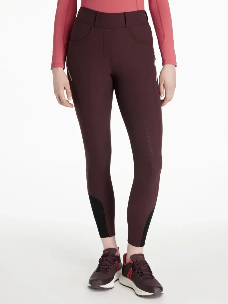 LeMieux Amy Brushed Breggings - Damson