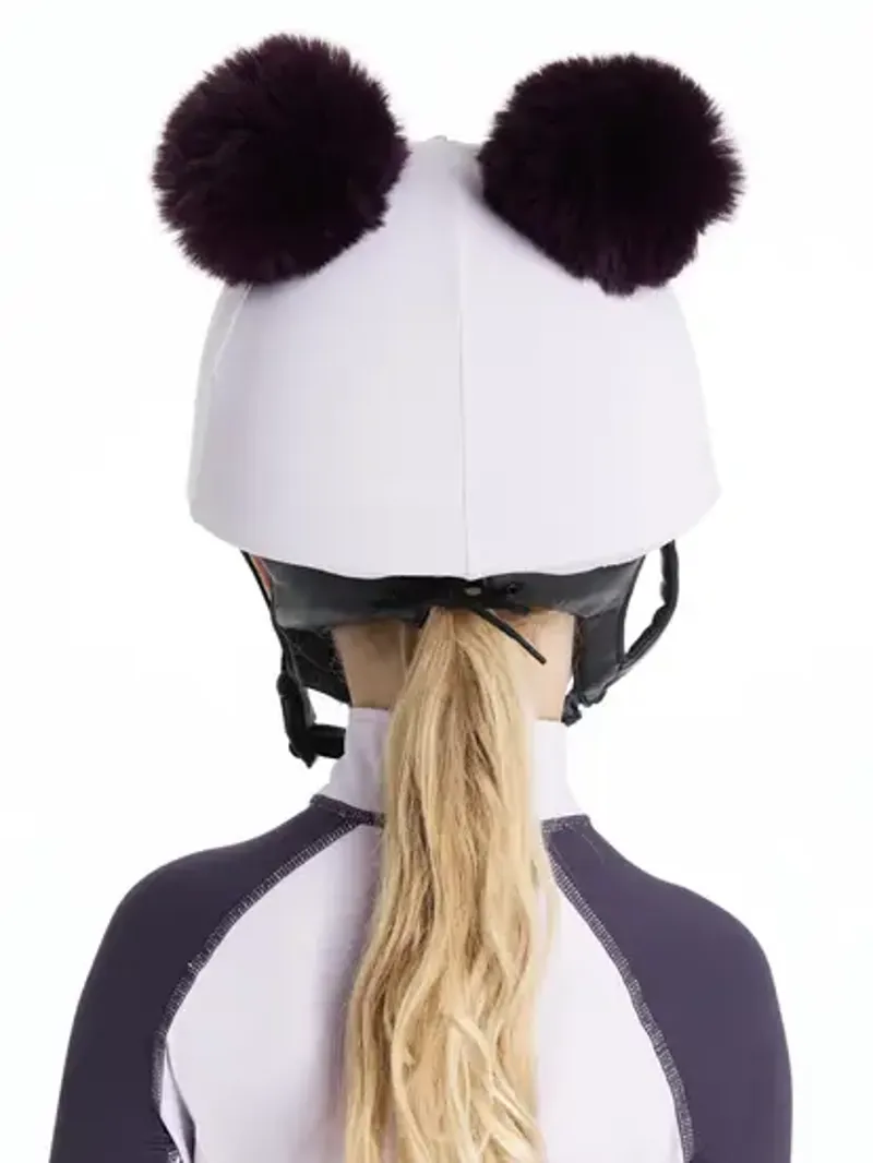 LeMieux Mini Double Pom Hat Silk - Lilac-2