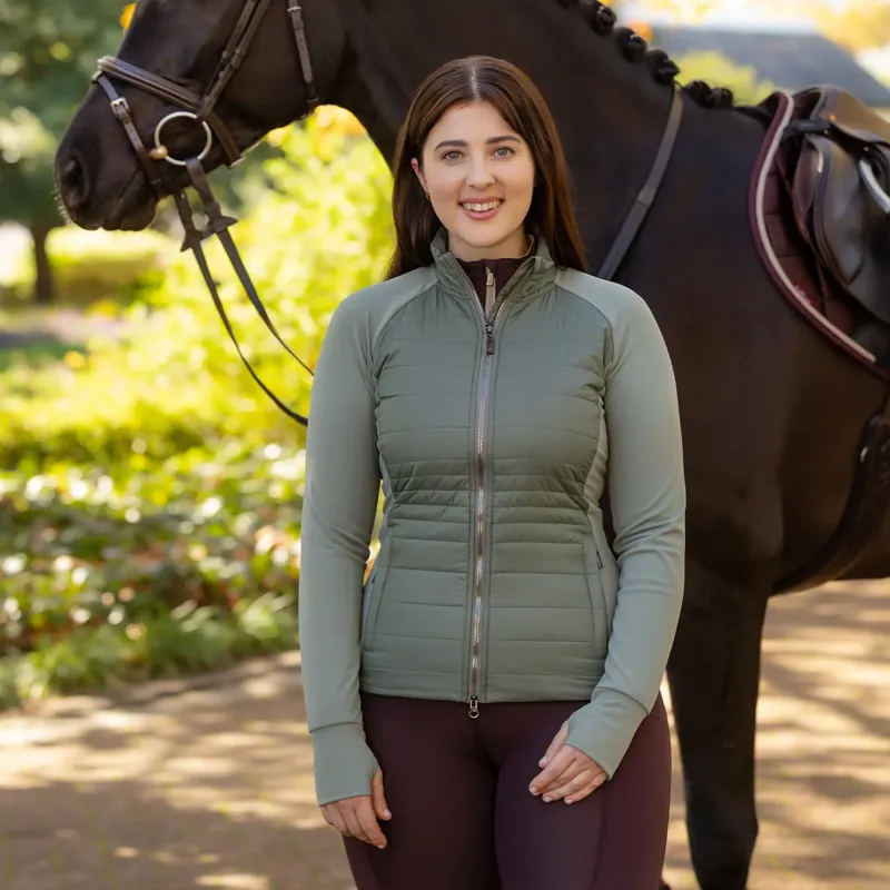 LeMieux Juliette Ladies Quilted Jacket - Rosemary-4