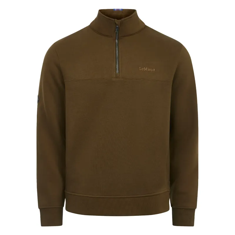 LeMieux Mens Quarter Neck Sweat - Alpine
