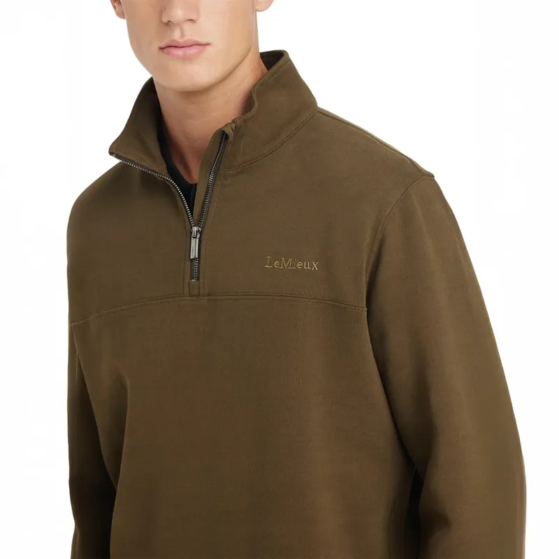LeMieux Mens Quarter Neck Sweat - Alpine-2