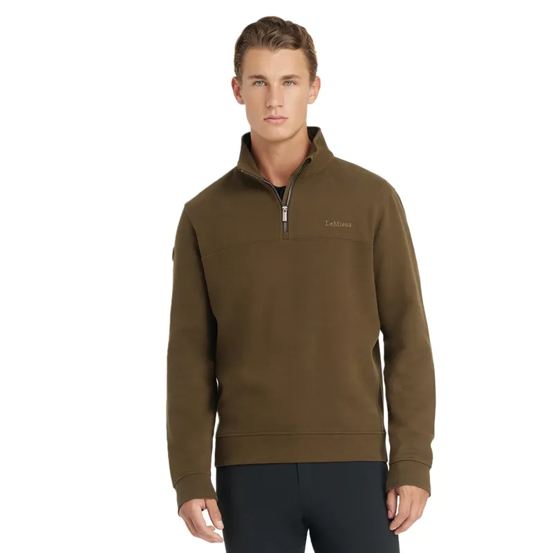 LeMieux Mens Quarter Neck Sweat - Alpine-1