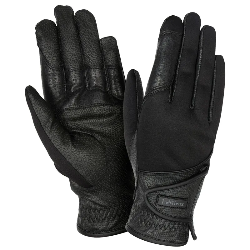 LeMieux Hybrid Riding Gloves - Black