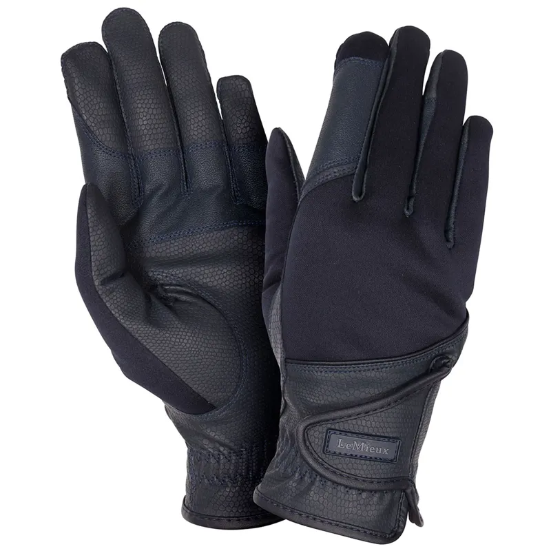 LeMieux Hybrid Riding Gloves - Navy