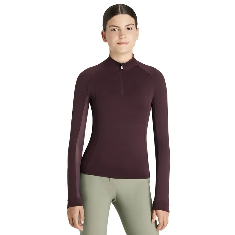 LeMieux Young Rider Hope Lightweight Base Layer - Damson-1