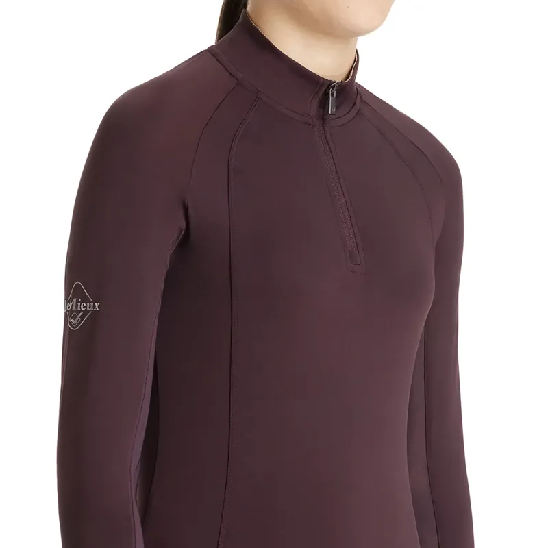 LeMieux Young Rider Hope Lightweight Base Layer - Damson-3