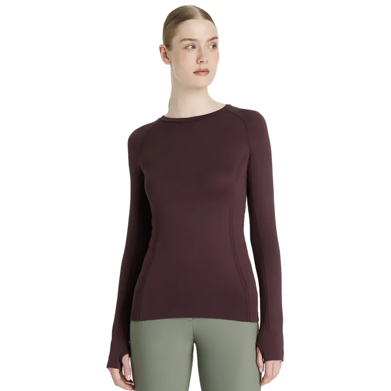 LeMieux Britney Seamless Long Sleeve Top - Damson-1