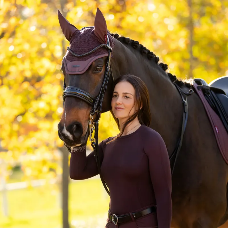 LeMieux Britney Seamless Long Sleeve Top - Damson-6