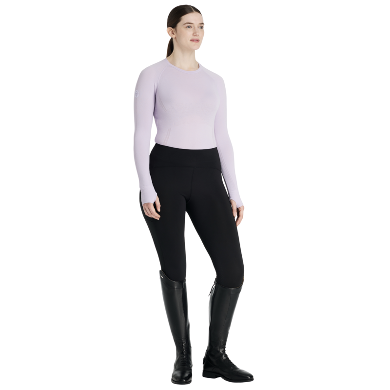 LeMieux Britney Seamless Long Sleeve Top - Lilac-3