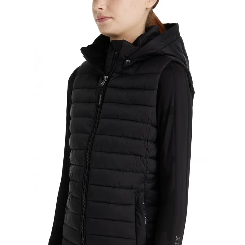 LeMieux Young Rider Ruby Puffer Gilet - Black-2