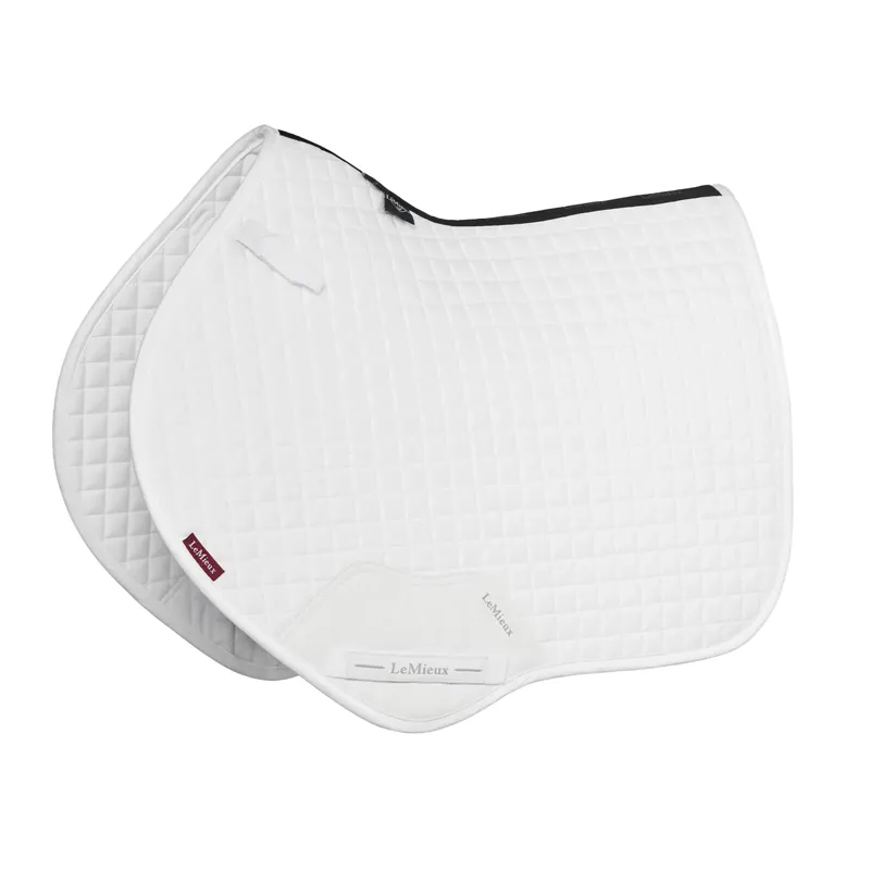 LeMieux Suede Close Contact Square - White