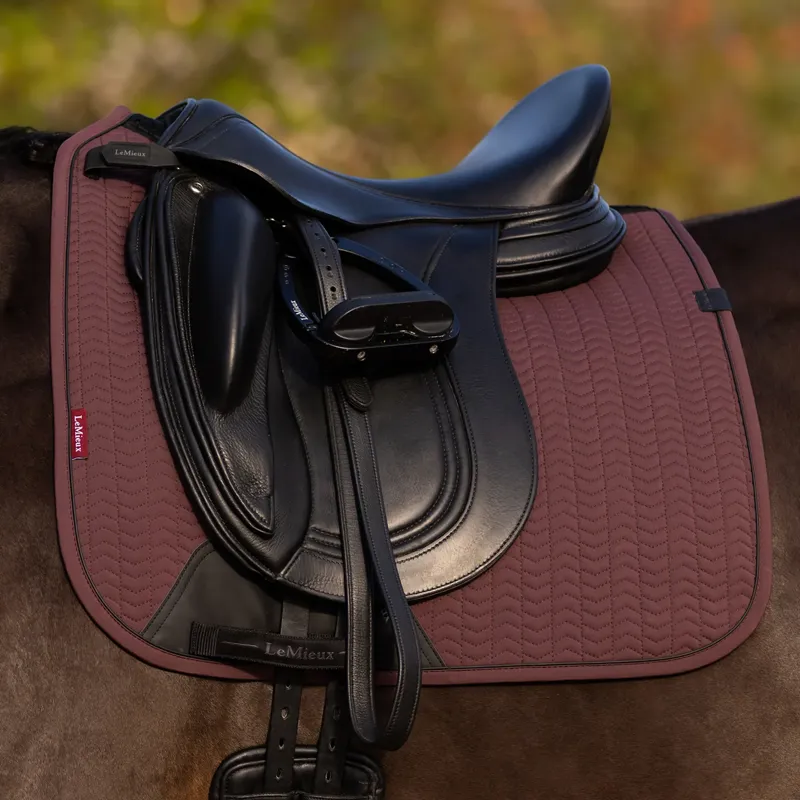LeMieux Essence Dressage Square Saddlecloth -  Damson-1
