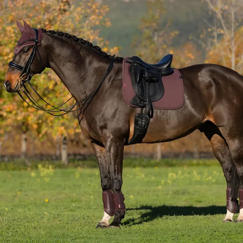 LeMieux Essence Dressage Square Saddlecloth -  Damson-3