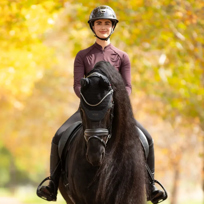 LeMieux Essence Fly Hood - Black-2