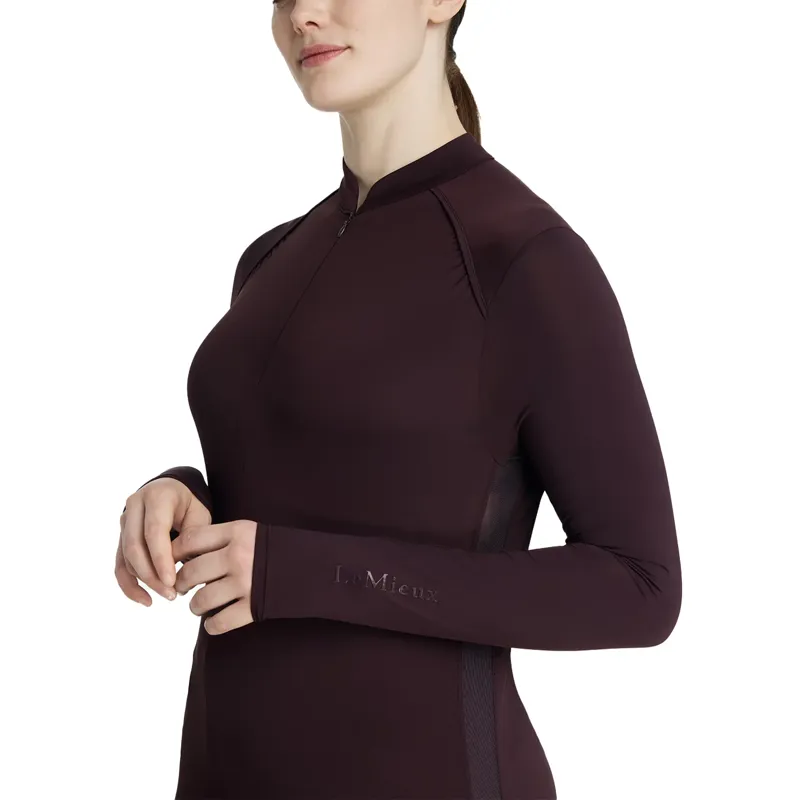 LeMieux Heyden Ladies Lightweight Base Layer - Damson-3