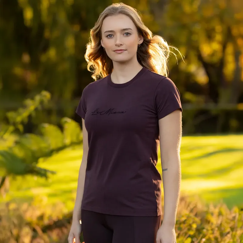 LeMieux Classique Sparkle T-shirt - Damson-4
