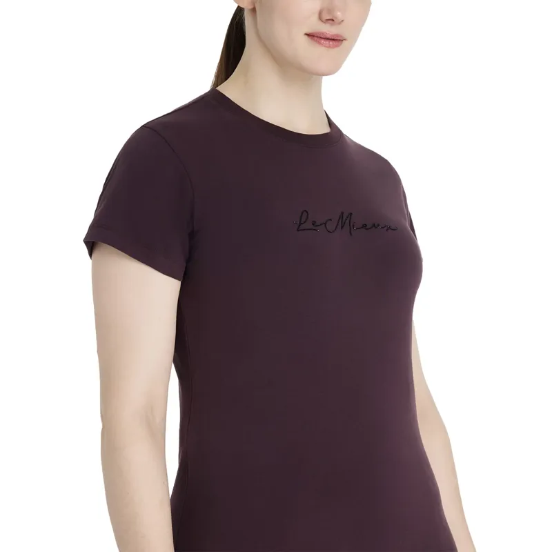 LeMieux Classique Sparkle T-shirt - Damson-3