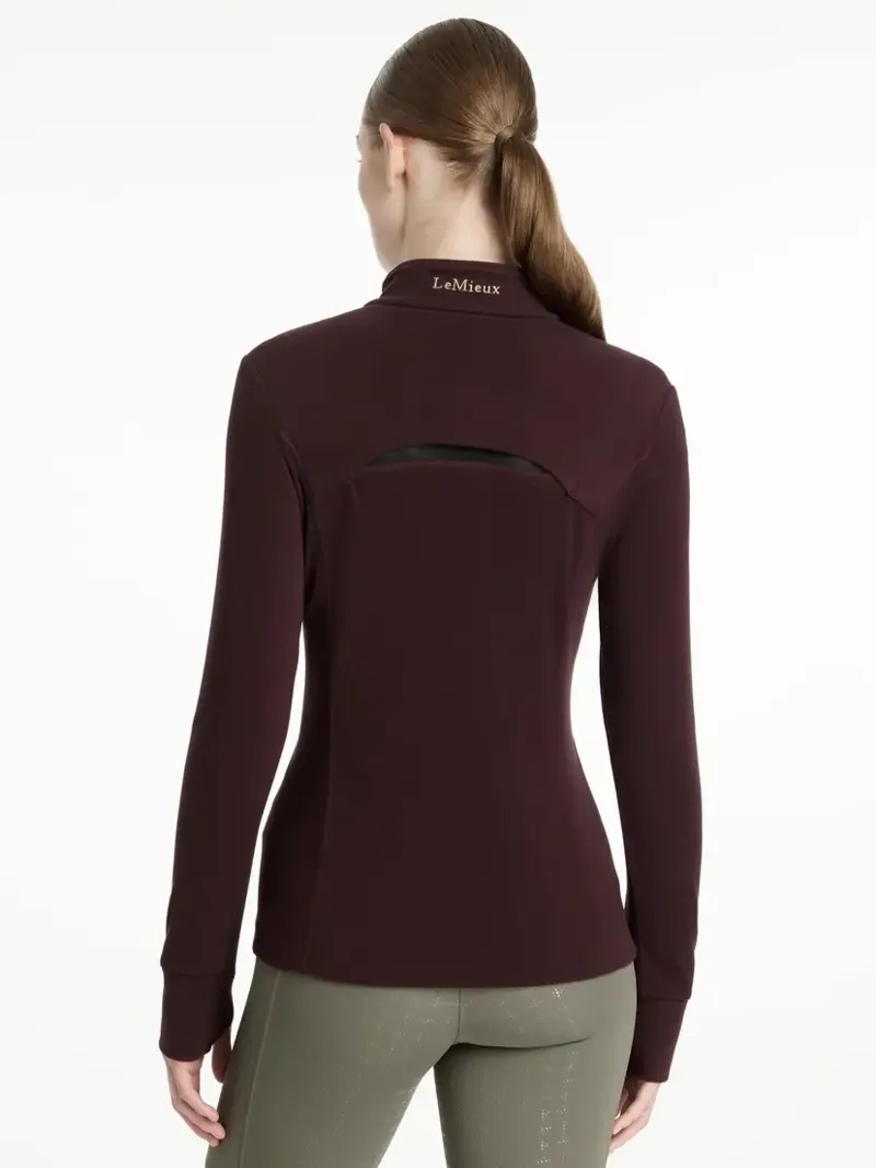 LeMieux Frances Quarter Zip Fleece - Damson-1